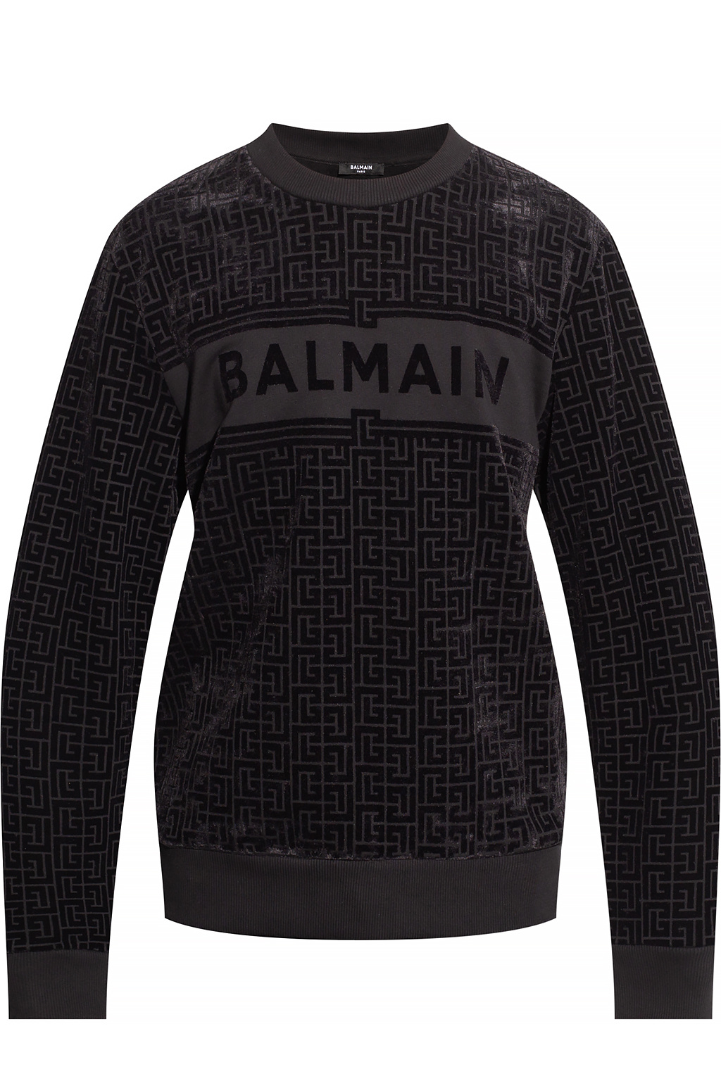 Balmain velvet sale sweatshirt